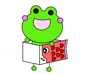 この画像はこいのぼりめくるくんのイラストです。