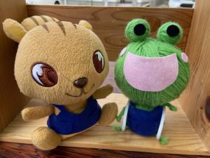 この写真はごりやく市にお出かけしためくるくんたちです。