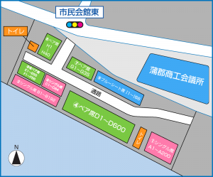 応援賛助席 エリア図
