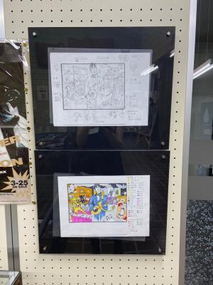 この写真は広報がまごおり2026年6月号の間違い探しの原画展示の様子です。