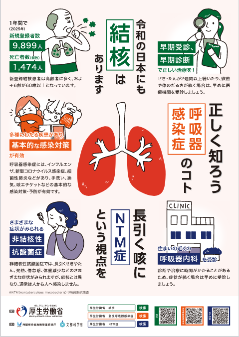 令和8年度版結核・呼吸器感染症予防週間ポスター