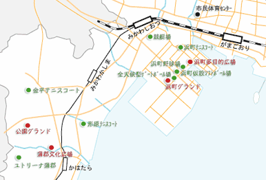 公園グラウンド地図