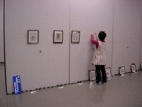 作品展準備の写真