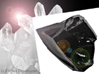 水晶と黒曜石イメージ画像