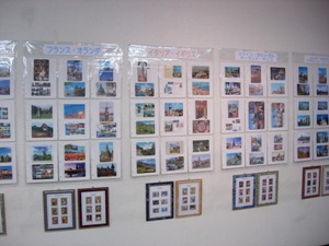 スタンプおじさんの世界絵はがき展