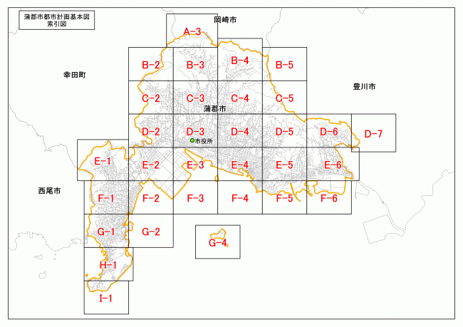 都市計画基本図索引図