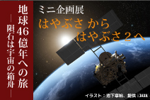 地球46億年への旅―隕石は宇宙の箱舟―　ミニ企画展「はやぶさからはやぶさ2へ」