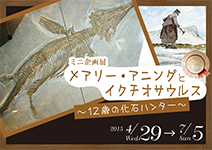 ミニ企画展「メアリー・アニングとイクチオサウルス　～12歳の化石ハンター～」