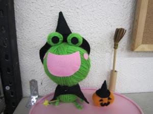 児童室のめくるくん。ハロウィンに衣替え！