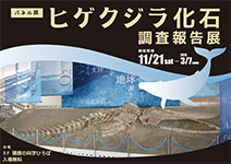 パネル展「ヒゲクジラ化石調査報告展」