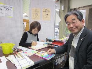 似顔絵イラストレーターの内藤勲さんも来て下さいました。