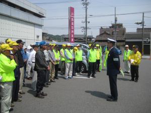 蒲郡警察署より交通指導①