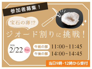 宝石の卵！？ジオード割りに挑戦！のバナー画像