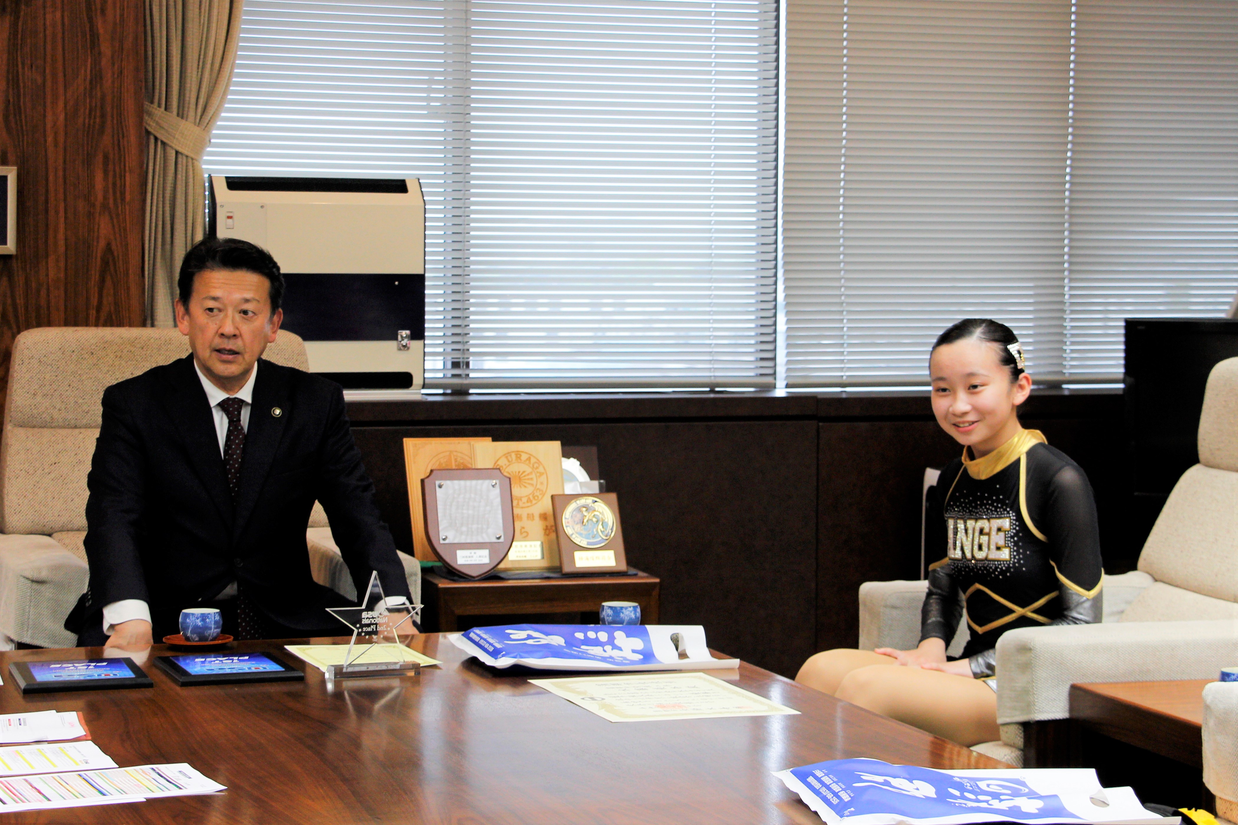 市長表彰　水藤さん２
