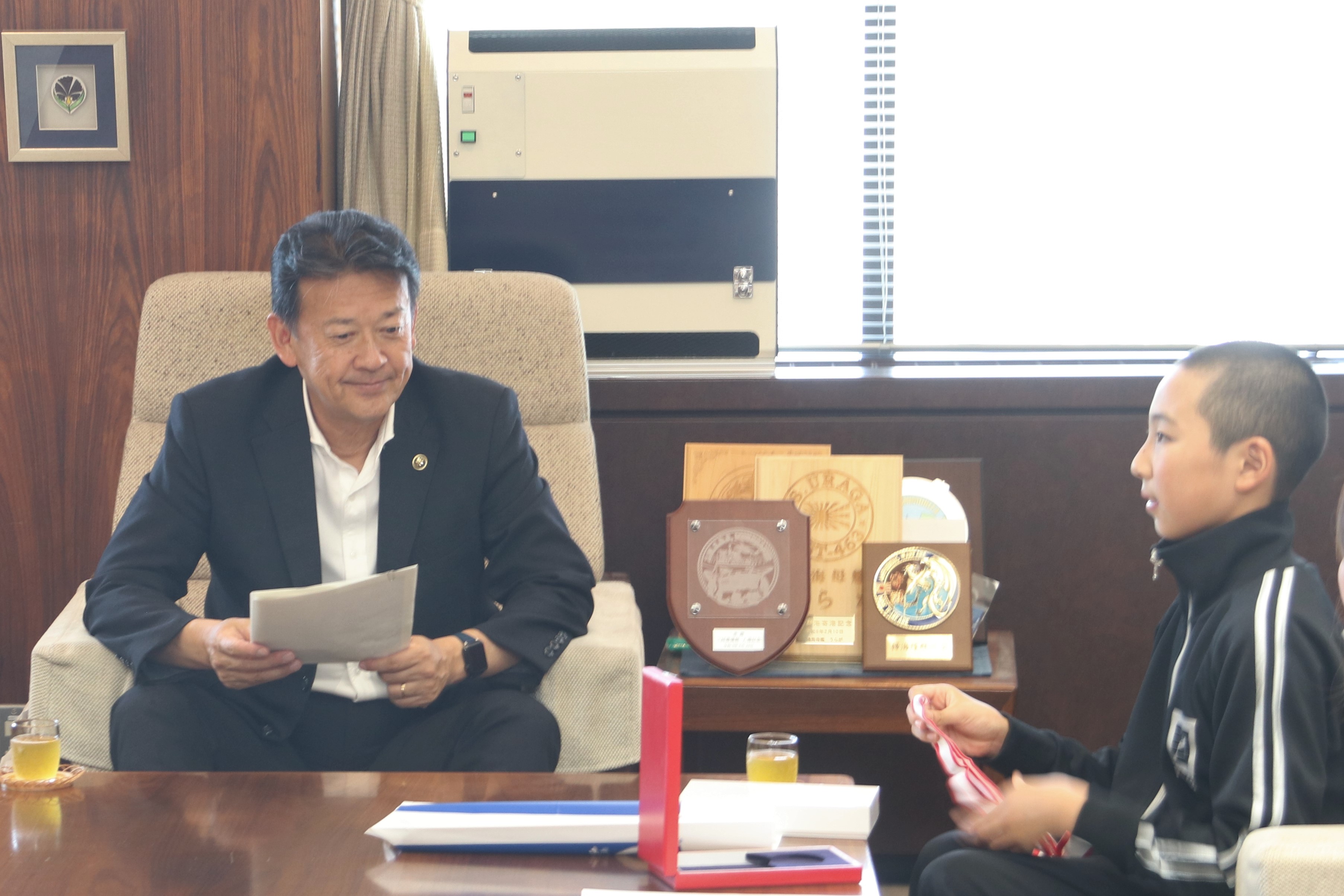 市長表彰（古内廉万さん　R6.7.31）２