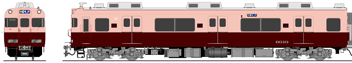 ５５００系車両復刻塗装イメージ